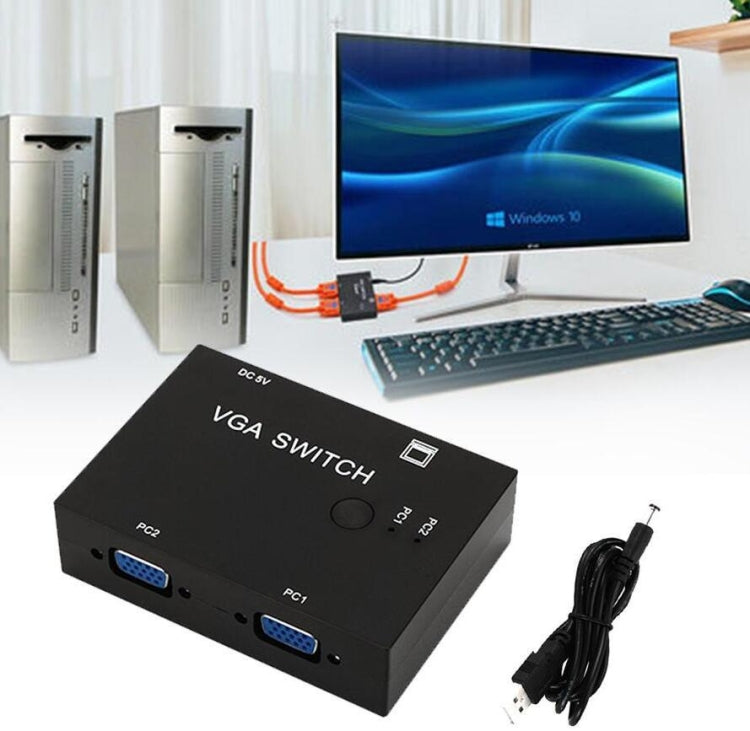 Convertitore switch host computer con interruttore da 2 ingressi VGA a 1 uscita VGA
