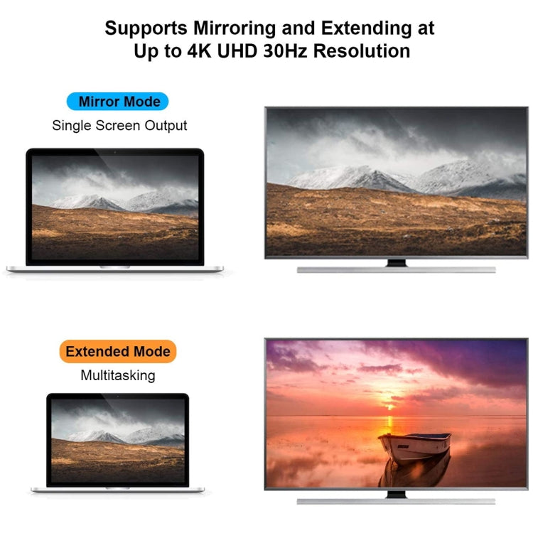 Testina di conversione da Displayport a HDMI Adattatore Big DP a HDMI