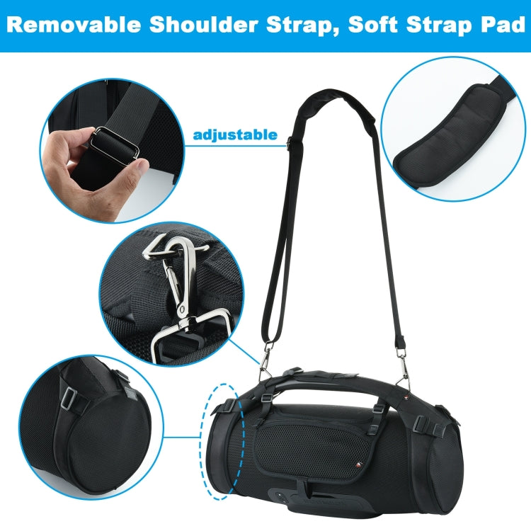 Custodia con tracolla singola per altoparlante Bluetooth + set di borse per telefono per JBL Boombox 1/2, Case + Phone Bag Black