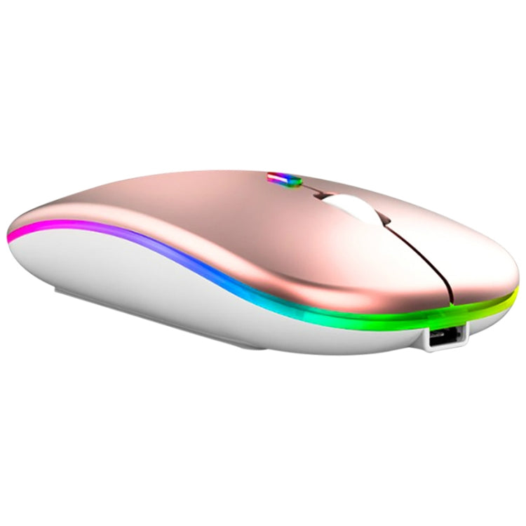 Mouse wireless dual mode Bluetooth silenzioso retroilluminato a 3 tasti