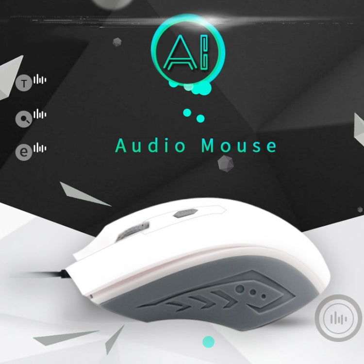 PCSensor MOS4 4 tasti 2400 DPI Gioco Ingresso riconoscimento vocale intelligente Mouse, Lunghezza cavo: 1,5 m