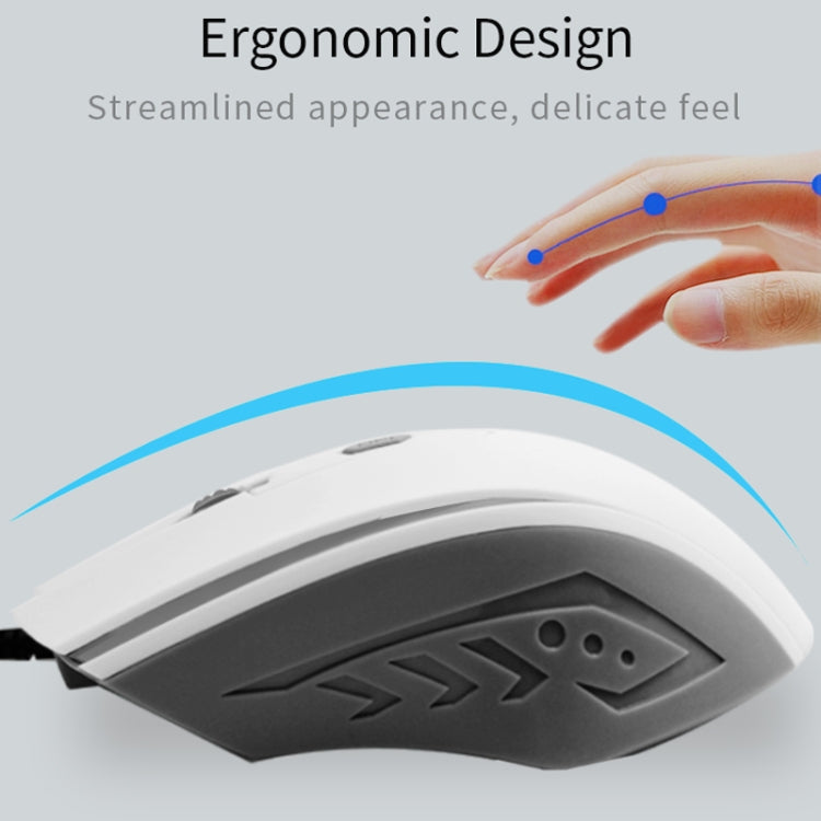 PCSensor MOS4 4 tasti 2400 DPI Gioco Ingresso riconoscimento vocale intelligente Mouse, Lunghezza cavo: 1,5 m