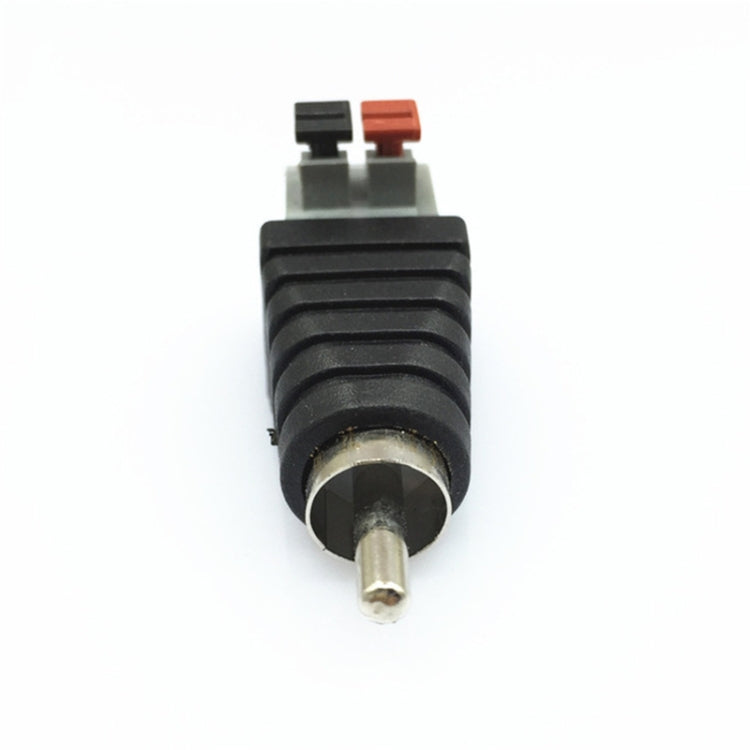 Connettore audio RCA Lotus da 20 pezzi Tipo a pressione Testa maschio RCA Pulsante testa AV Lotus senza saldatura