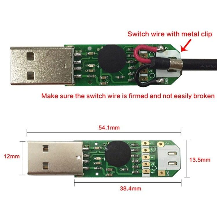 Cavo interruttore USB Tastiera Mouse Tasti di scelta rapida personalizzati, 1 Switch, 3 Switches, 6 Switches