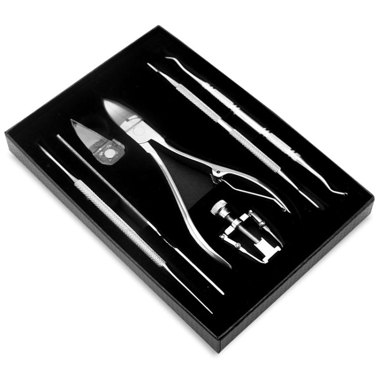 7 pezzi/set pinza per pulcini in acciaio inossidabile, strumento per la selezione delle unghie