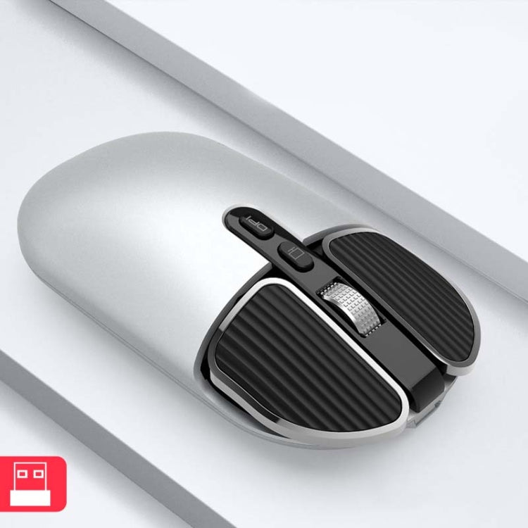 M203 2.4Ghz 5 Pulsanti 1600DPI Mouse ottico wireless Computer Notebook Office Home Mouse silenzioso, 2.4G, 2.4G+Bluetooth