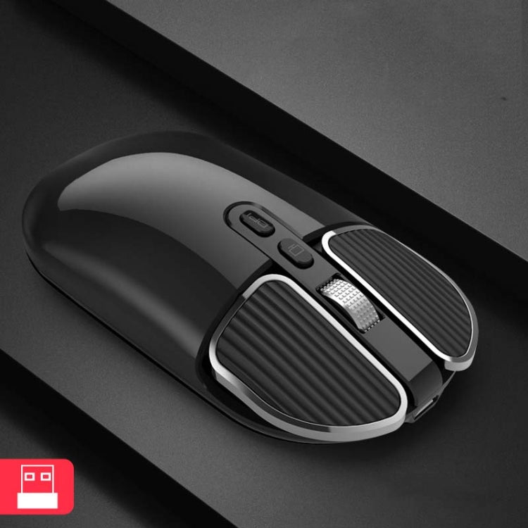 M203 2.4Ghz 5 Pulsanti 1600DPI Mouse ottico wireless Computer Notebook Office Home Mouse silenzioso, 2.4G, 2.4G+Bluetooth