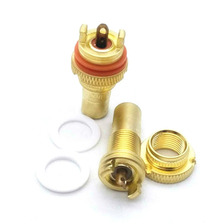 4 PC CMC Rame RCA Femmina Amplificatore di potenza audio Terminale presa audio AV Lotus, Sand Gold Plated, Copper Plated, Rhodium Plated