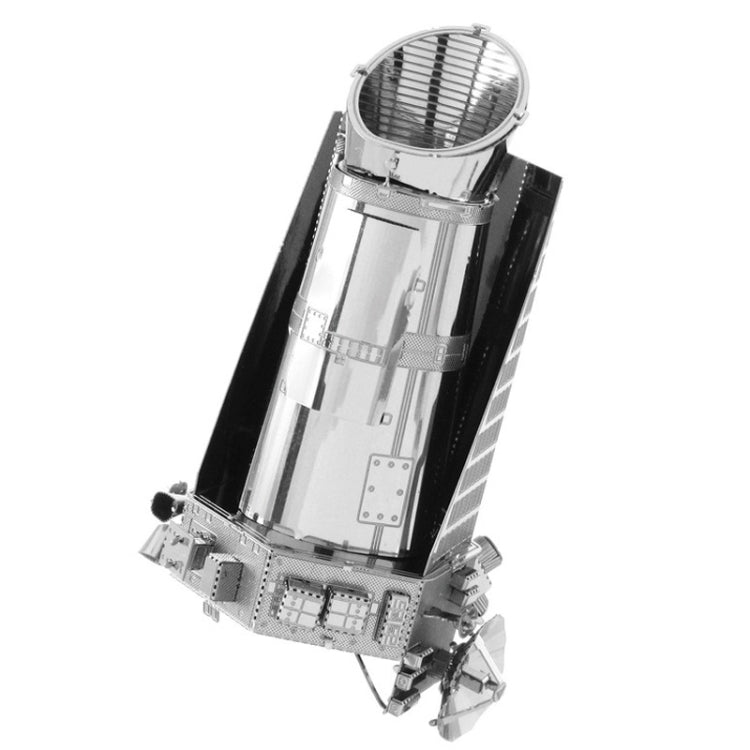 Puzzle fai da te con modello di assemblaggio in metallo 3D da 3 pezzi, Kepler Telescope, Hubble Telescope, Lunar Module, Space Shuttle, CH-74 Chinook, Zeppelin, Mars Probe, F22 Fighter, Spirit Of St. Louis, Wright Brothers Aircraft, SR-71 Blackbird