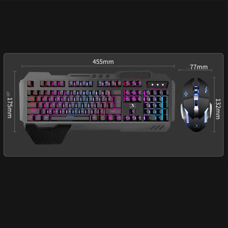 Set tastiera e mouse wireless da gioco ricaricabili K680 RGB