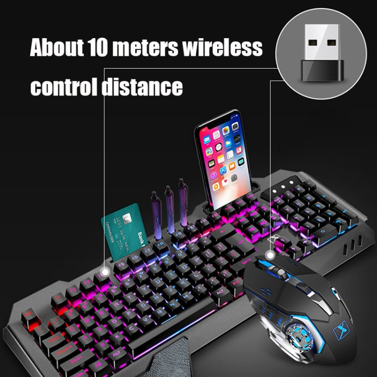 Set tastiera e mouse wireless da gioco ricaricabili K680 RGB