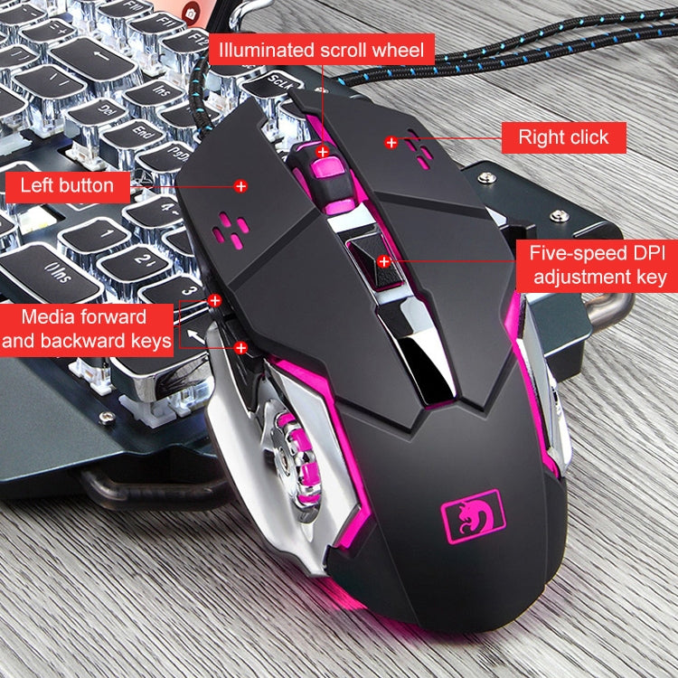 Set tastiera e mouse manipolatore di giochi Internet Cafe 618, lunghezza cavo: 1,6 m, Black, Silver White