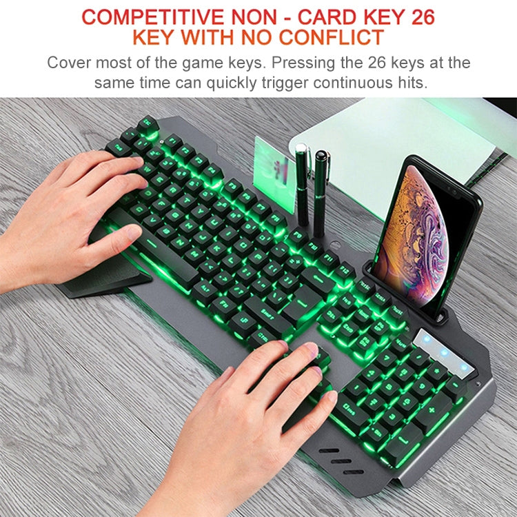 Set tastiera e mouse manipolatore di giochi Internet Cafe 618, lunghezza cavo: 1,6 m, Black, Silver White