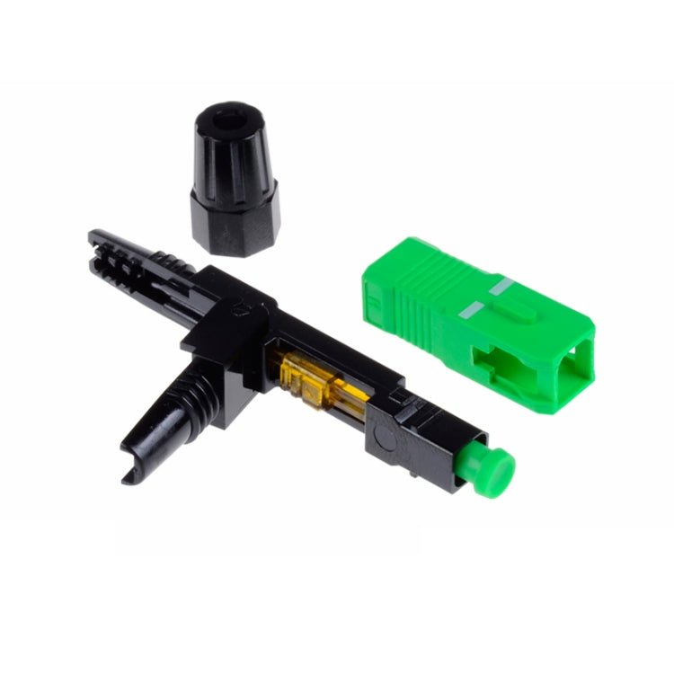 10 connettori rapidi per fibra ottica monomodale FTTH SC APC