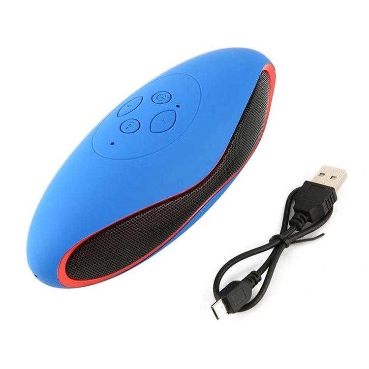 Altoparlante Bluetooth stereo 3D a forma di mini rugby con slot per schede TF (blu)
