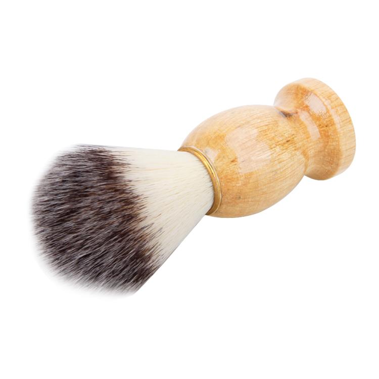 Pennello da barba per capelli con manico in legno Pennello per rasoio per strumento per la pulizia della barba del viso Rasatura del salone Strumento per capelli di tasso