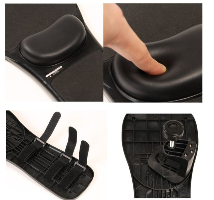 Rotazione Computer Desktop Laptop Vassoio per mouse Gomitiera Supporto per poggiapolsi Supporto per installazione su scrivania e sedia
