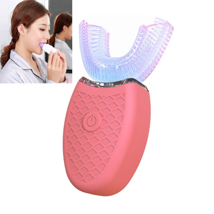 Spazzolino elettrico per denti sbiancanti per bocca pigra a forma di U