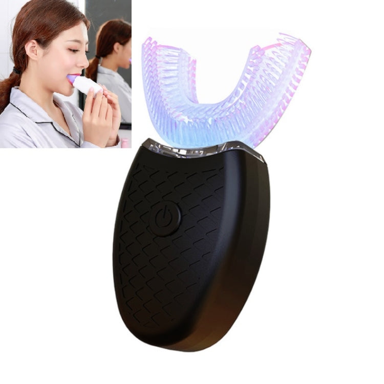Spazzolino elettrico per denti sbiancanti per bocca pigra a forma di U