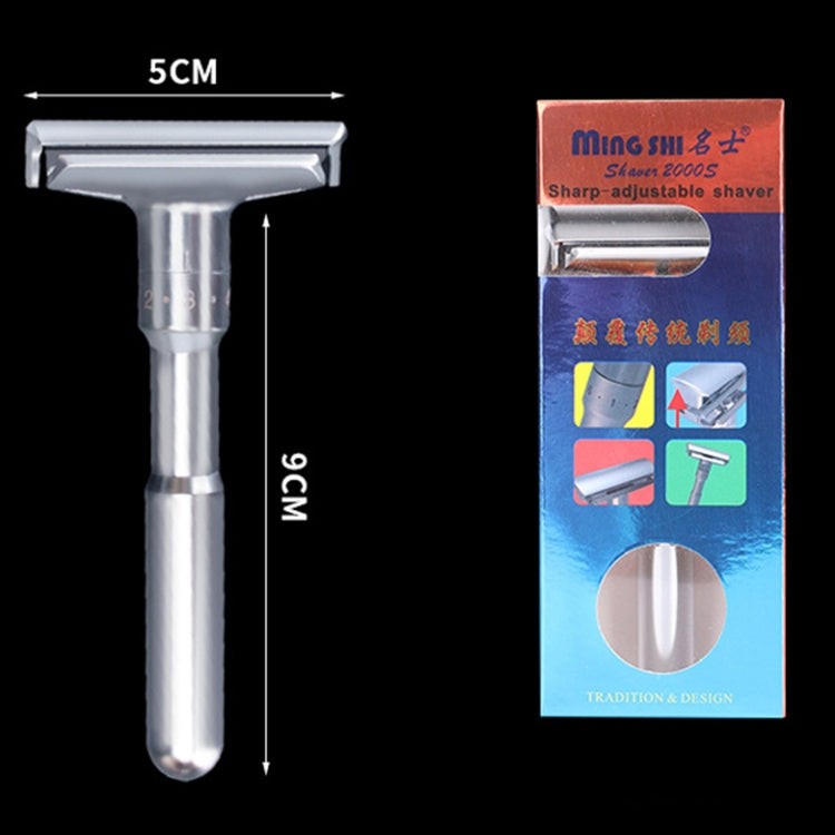 Rasoio di sicurezza regolabile Double Edge Rasoio per depilazione da barba classico da uomo con 5 lame