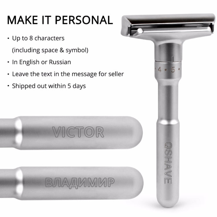 Rasoio di sicurezza regolabile Double Edge Rasoio per depilazione da barba classico da uomo con 5 lame
