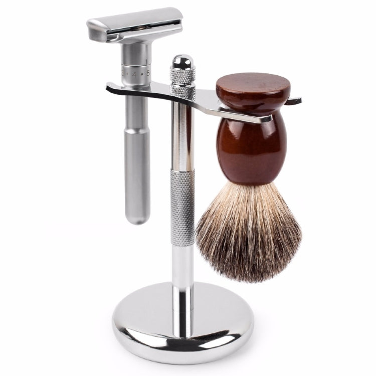 Rasoio di sicurezza regolabile Double Edge Rasoio per depilazione da barba classico da uomo con 5 lame