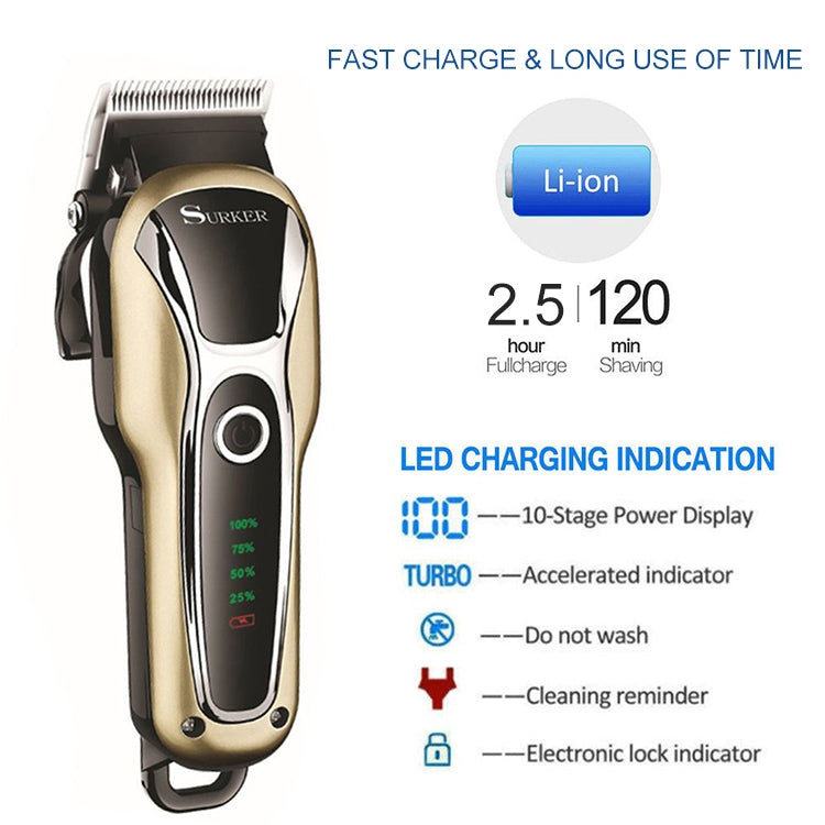 Tagliacapelli elettrico plug-in a doppio uso Surker SK-803 ad alta potenza