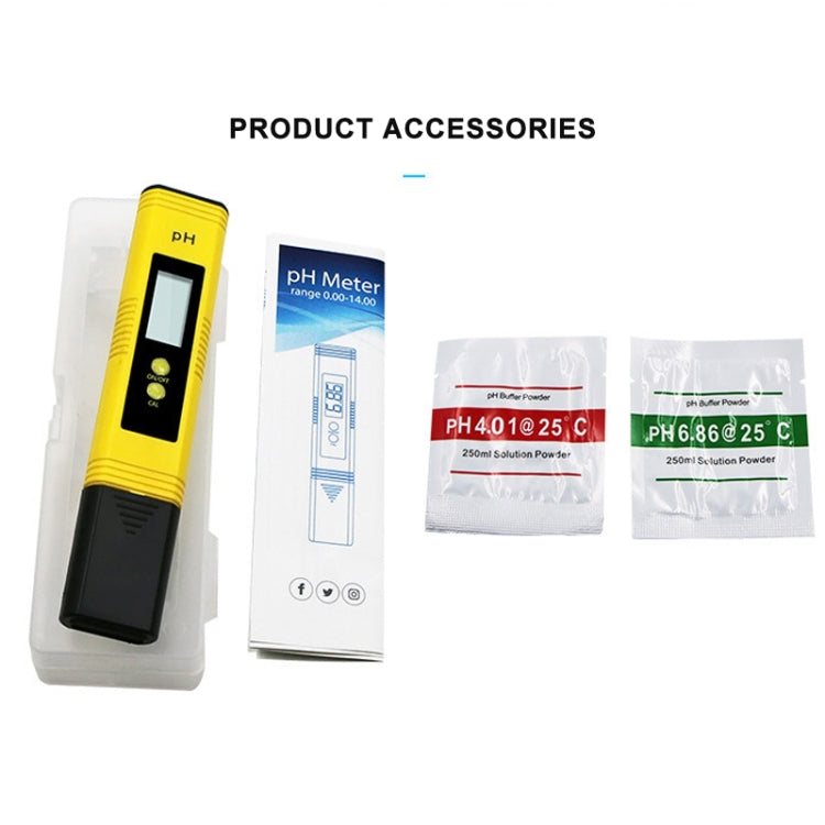 Penna per test PH portatile ad alta precisione Misuratore di acidità PH Strumento per il rilevamento della qualità dell'acqua PH