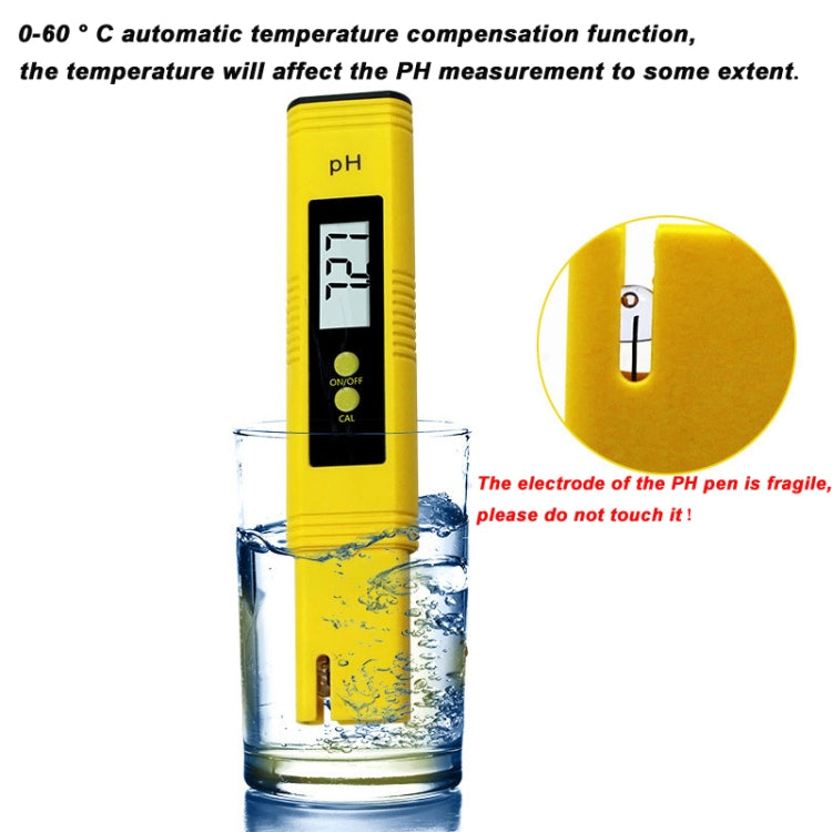 Penna per test PH portatile ad alta precisione Misuratore di acidità PH Strumento per il rilevamento della qualità dell'acqua PH