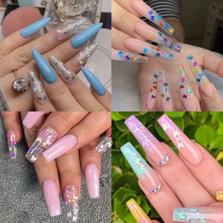 2 pz. Paillettes Sinfonia Laser Farfalla per Nail Art, 01, 02, 03, 04, 05, 06, 07, 08, 09, 10, 11, 12, 13, 14, 15, 16, 17, 18, 19, 20, 21, 22, 23, 24, 25, 26, 27, 28, 29, 30