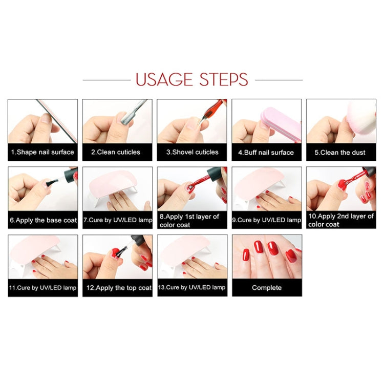3 pezzi semipermanenti Soak Off Salon UV Nail Gel Polish Nail Art Lacca Top Base Coat