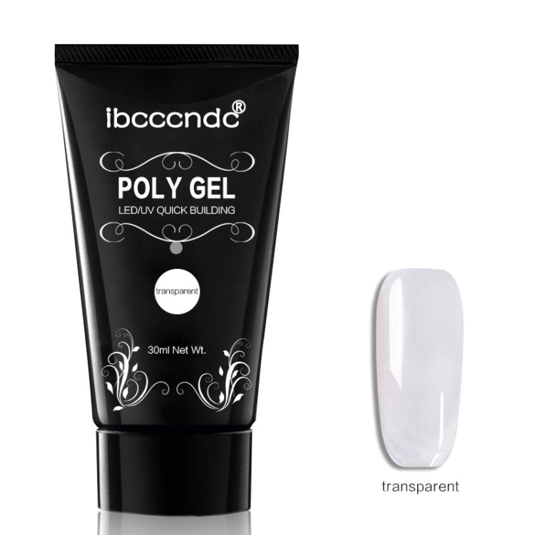 3 pezzi di gel acrilico per unghie in poligel rosa bianco trasparente con cristalli