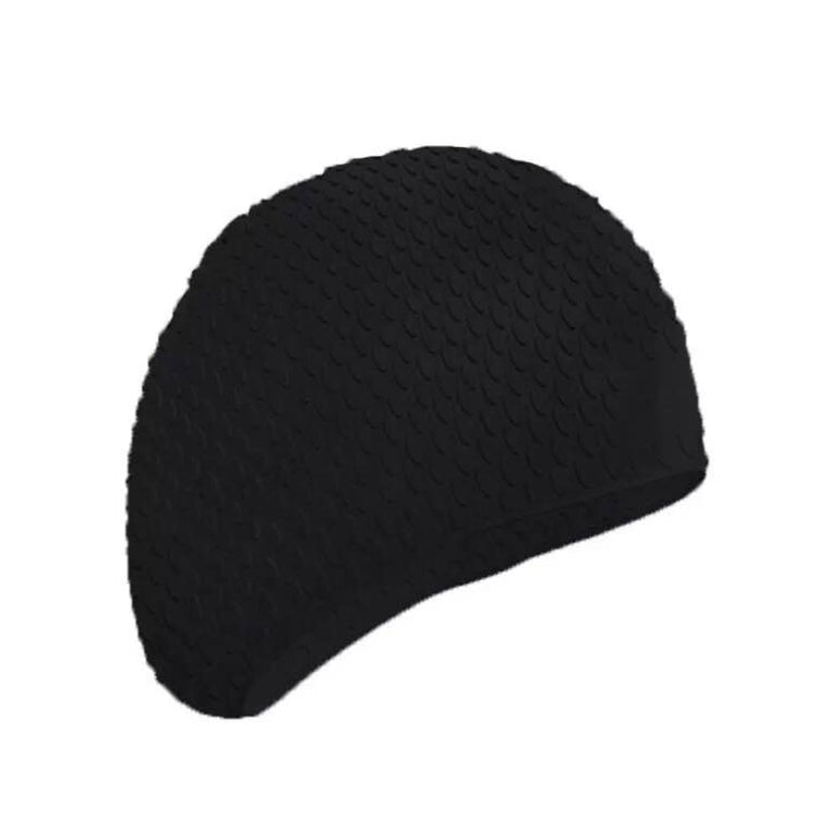 Cuffia da nuoto impermeabile in silicone da 2 pezzi Proteggi le orecchie Cuffia da nuoto sportiva per capelli lunghi per adulti, Silicone Long Hair Swimming Cap(Black), Silicone Long Hair Swimming Cap(Dark Blue)