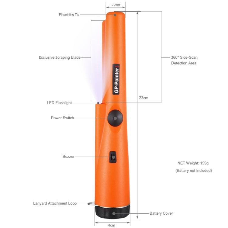 Metal Detector Gold DetectorPointer Individuazione, GP-Pointer S Orange, GP-Pointer S Black, GP-Pointer S Green