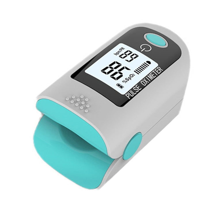 X1805 Rilevatore di saturazione di ossigeno Monitoraggio medico Ossimetro a clip da dito per frequenza cardiaca, Green, Black, Blue