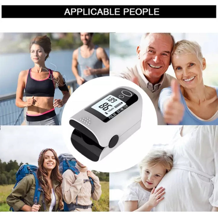 X1805 Rilevatore di saturazione di ossigeno Monitoraggio medico Ossimetro a clip da dito per frequenza cardiaca, Green, Black, Blue