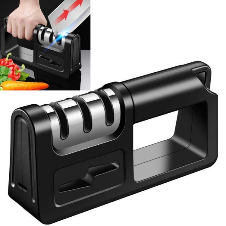 Pietra per affilare forbici per coltelli da cucina multifunzione a tre stadi da 2 pezzi, Ordinary Cutter Head Black, Diamond Cutter Head Black, Ordinary Cutter Head Red, Diamond Cutter Head Red, Ordinary Cutter Head Red+Black