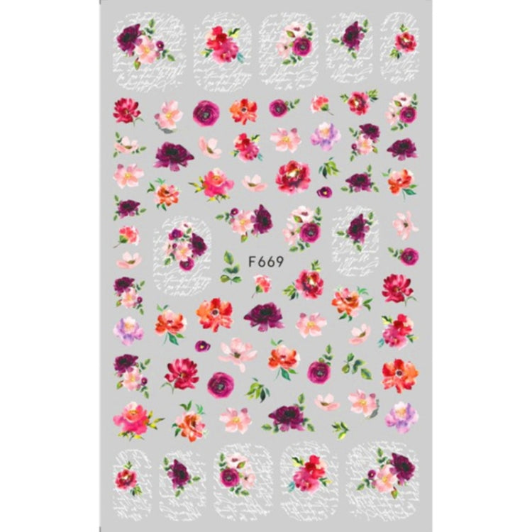 Autoadesivo di arte del chiodo di retro colore della rosa della farfalla adesiva 10pcs 3D