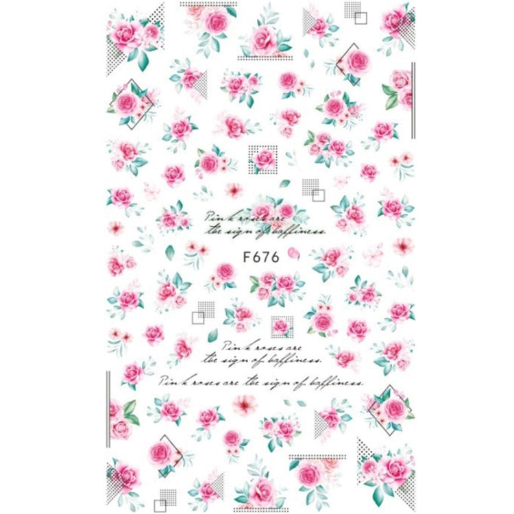Autoadesivo di arte del chiodo di retro colore della rosa della farfalla adesiva 10pcs 3D