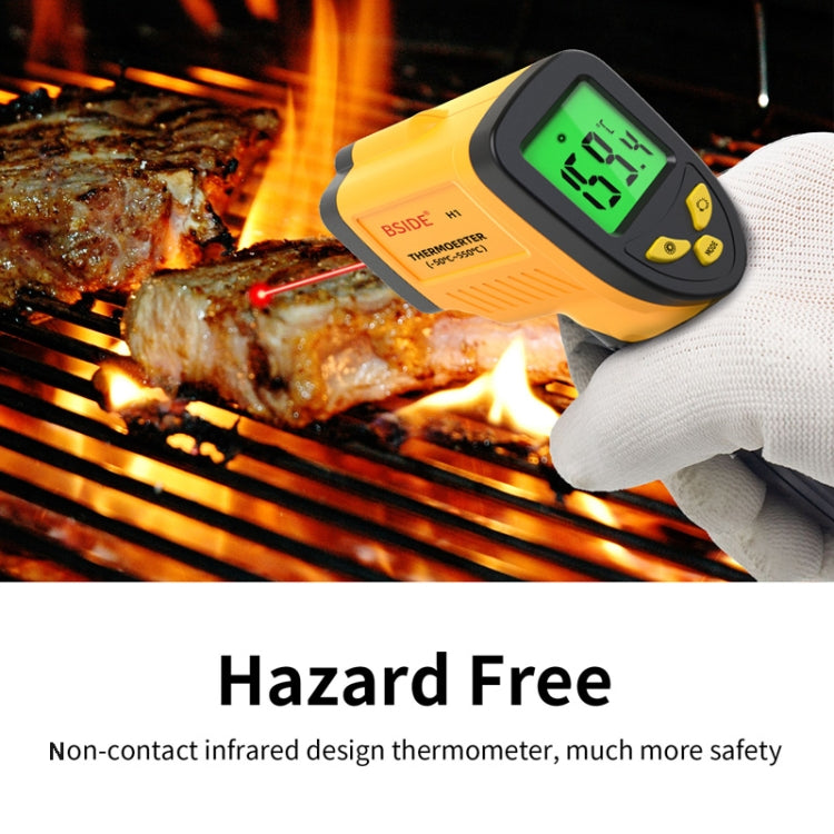 Termometro a infrarossi portatile senza contatto BSIDE H1 da 550 gradi Celsius, H1