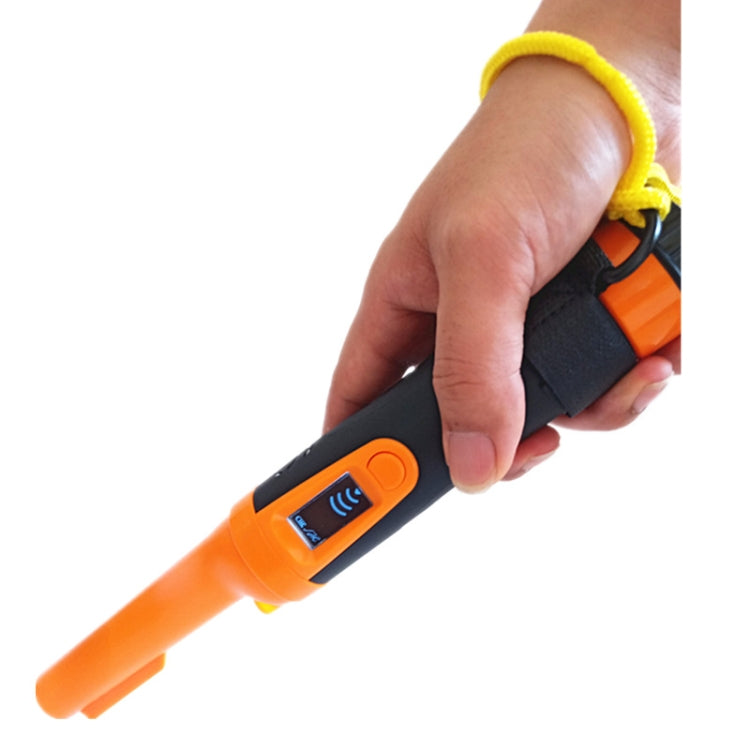 Rilevatore di metalli impermeabile portatile HS-10 con display LCD, asta di posizionamento in metallo