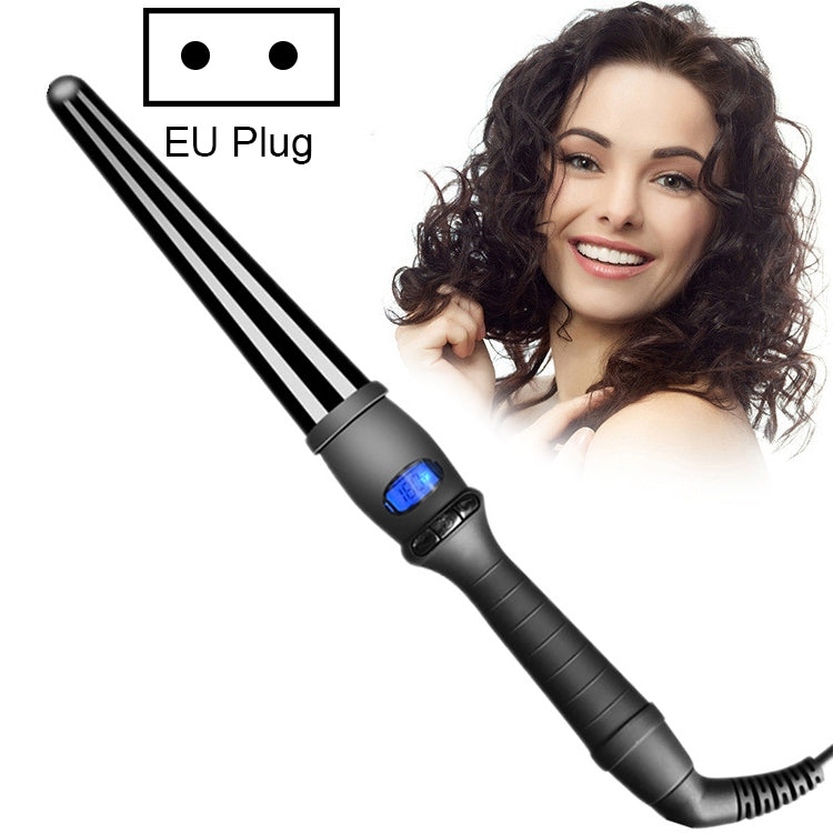 Cono a forma di fiore di pera con smalto ceramico a tubo singolo con ferro arricciacapelli conico LCD, 19mm EU, 25mm EU, 25mm US, 19mm US, 32mm EU