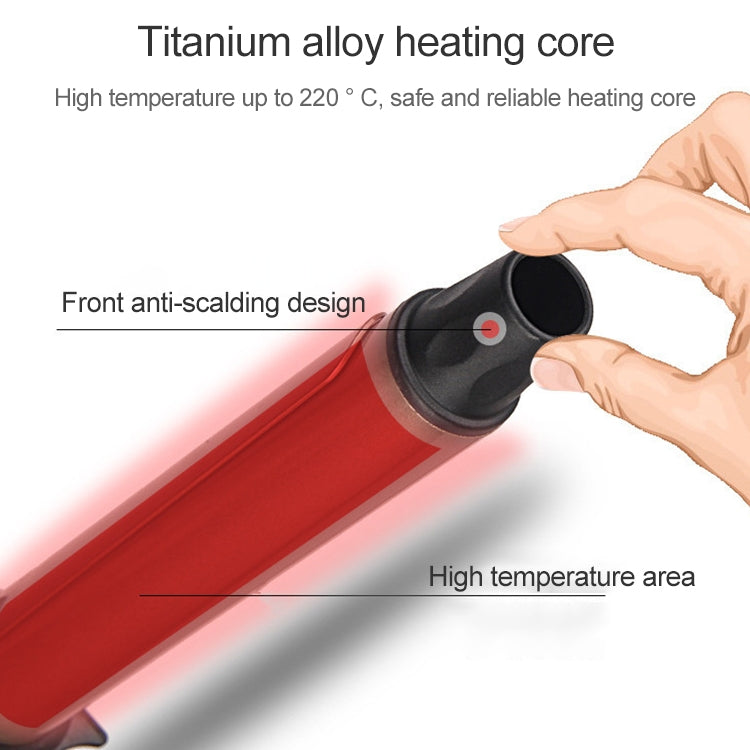 Bigodino per capelli in nano titanio con display digitale della temperatura a LED, 19mm, 22mm, 25mm, 28mm, 32mm