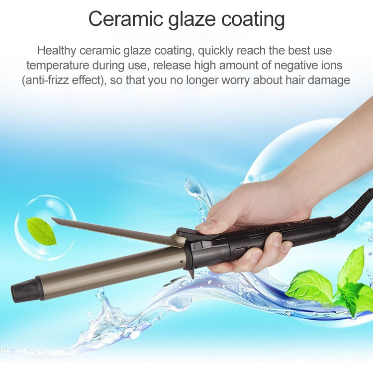 Bigodino per capelli in nano titanio con display digitale della temperatura a LED, 19mm, 22mm, 25mm, 28mm, 32mm