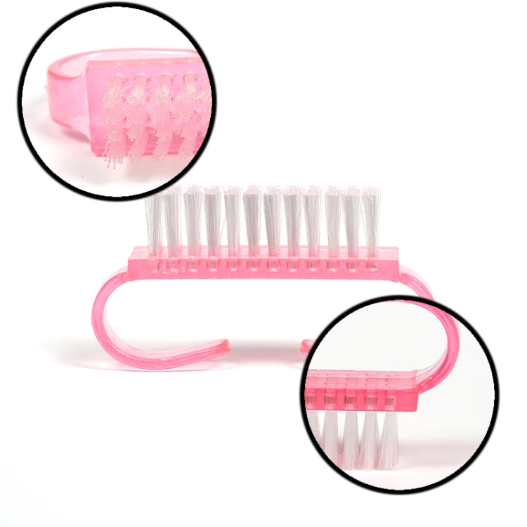 10 pennelli per pulizia strumenti per la cura delle unghie, manicure e pedicure, rimuovi la polvere, pennelli puliti ad angolo piccolo