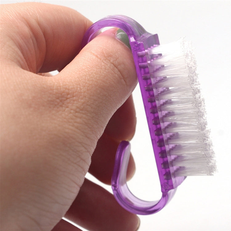 10 pennelli per pulizia strumenti per la cura delle unghie, manicure e pedicure, rimuovi la polvere, pennelli puliti ad angolo piccolo