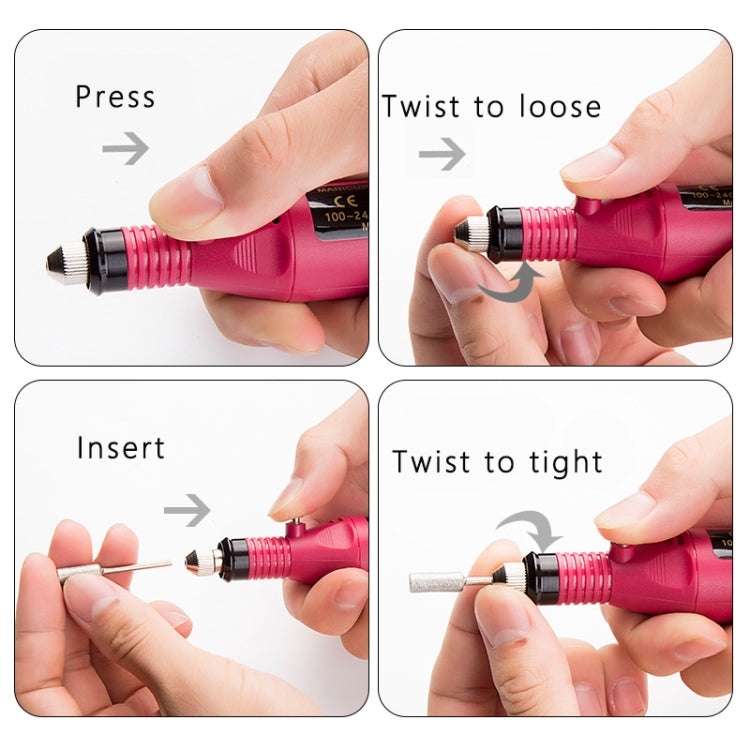 Kit per unghie elettrico Punte per unghie Macchina per manicure Penna elettrica per nail art