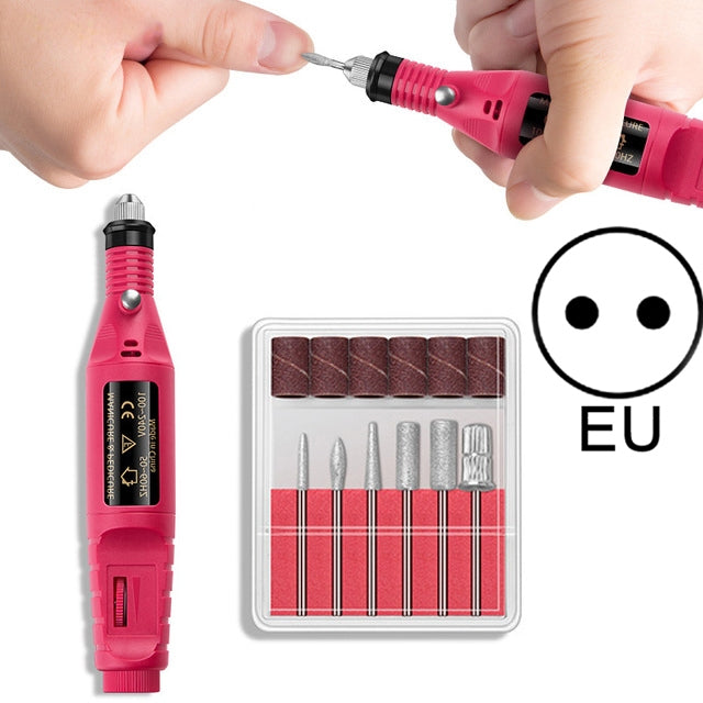 Kit per unghie elettrico Punte per unghie Macchina per manicure Penna elettrica per nail art