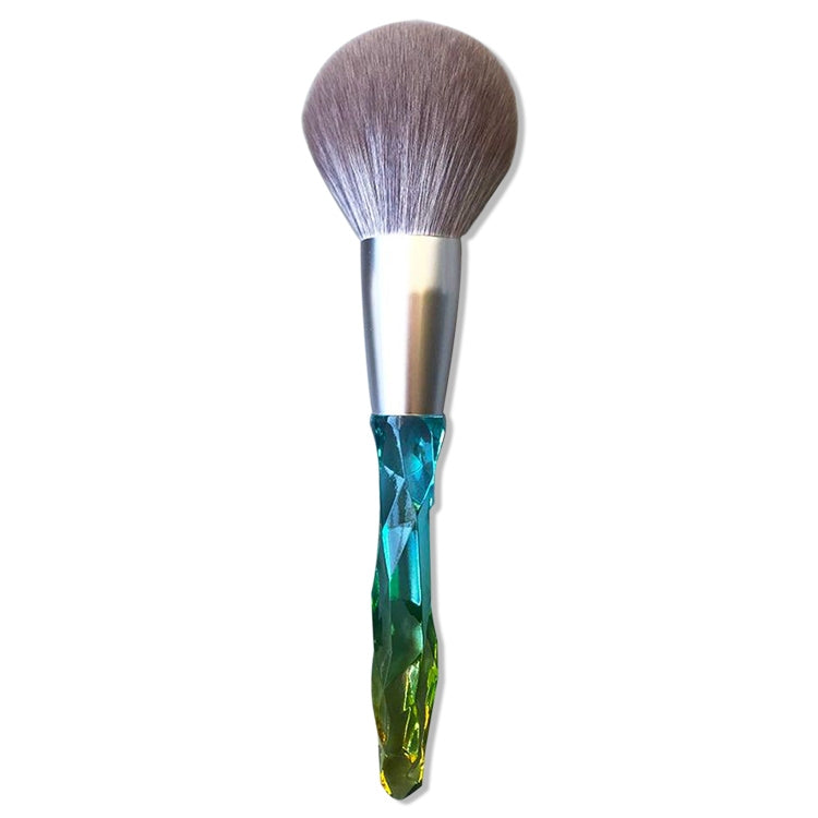 Pennello per trucco Pennello per capelli in fibra di seta di mais Lavaggio per trucco, Green Loose Powder Brush, Pink Loose Powder Brush, 5 PCS Green Eye Shadow Brush, Green Loose Powder Brush+5 PCS Eye Shadow Brush