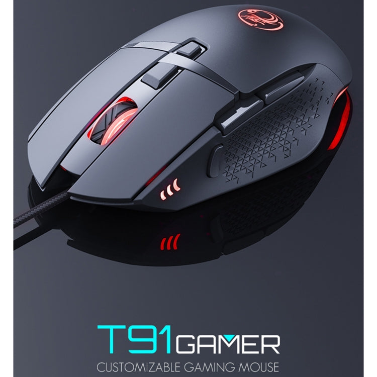 iMICE T91 8 tasti 7200 DPI Mouse da gioco luminoso cablato USB, lunghezza cavo: 1,8 m
